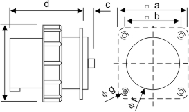 新型工業暗裝斜座-6332的尺寸