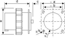 新型工業暗裝斜座-6332-4 新型工業暗裝斜座-6332-4